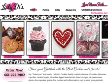 Tablet Screenshot of ladydiscookiesandsweets.com